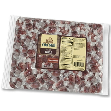 Old Mill Root Beer Barrels Individual Wrapped Candy, 16 oz Bag
