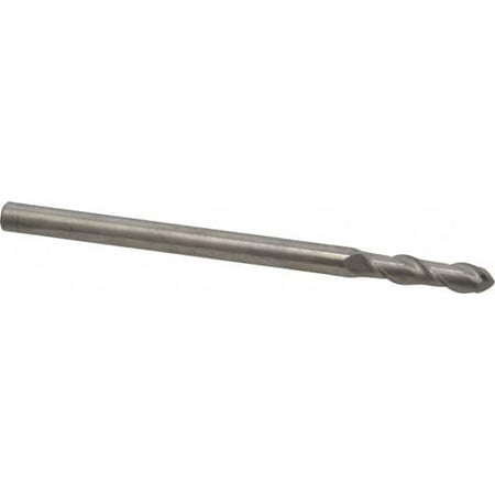 

Accupro 3/8 Diam 1-1/2 LOC 2 Flute Solid Carbide Ball End Mill Uncoated Single End 6 OAL 3/8 Shank Diam Spiral Flute