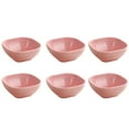 thumbnail image 2 of 4-Inch Square Wheat Straw Seasoning Plates | 6-Piece BPA-Free Sauce & Condiment Dishes | Eco-Friendly Stackable Snack Bowls for Kitchen & Dining, 2 of 6