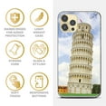 thumbnail image 4 of Case Yard iPhone-11-Pro-Max Case Clear Soft & Flexible TPU Ultra Low Profile Slim Fit Thin Shockproof Transparent Bumper Protective Cover Drop Protective Cell Phone Cases (Pisa Tower), 4 of 8