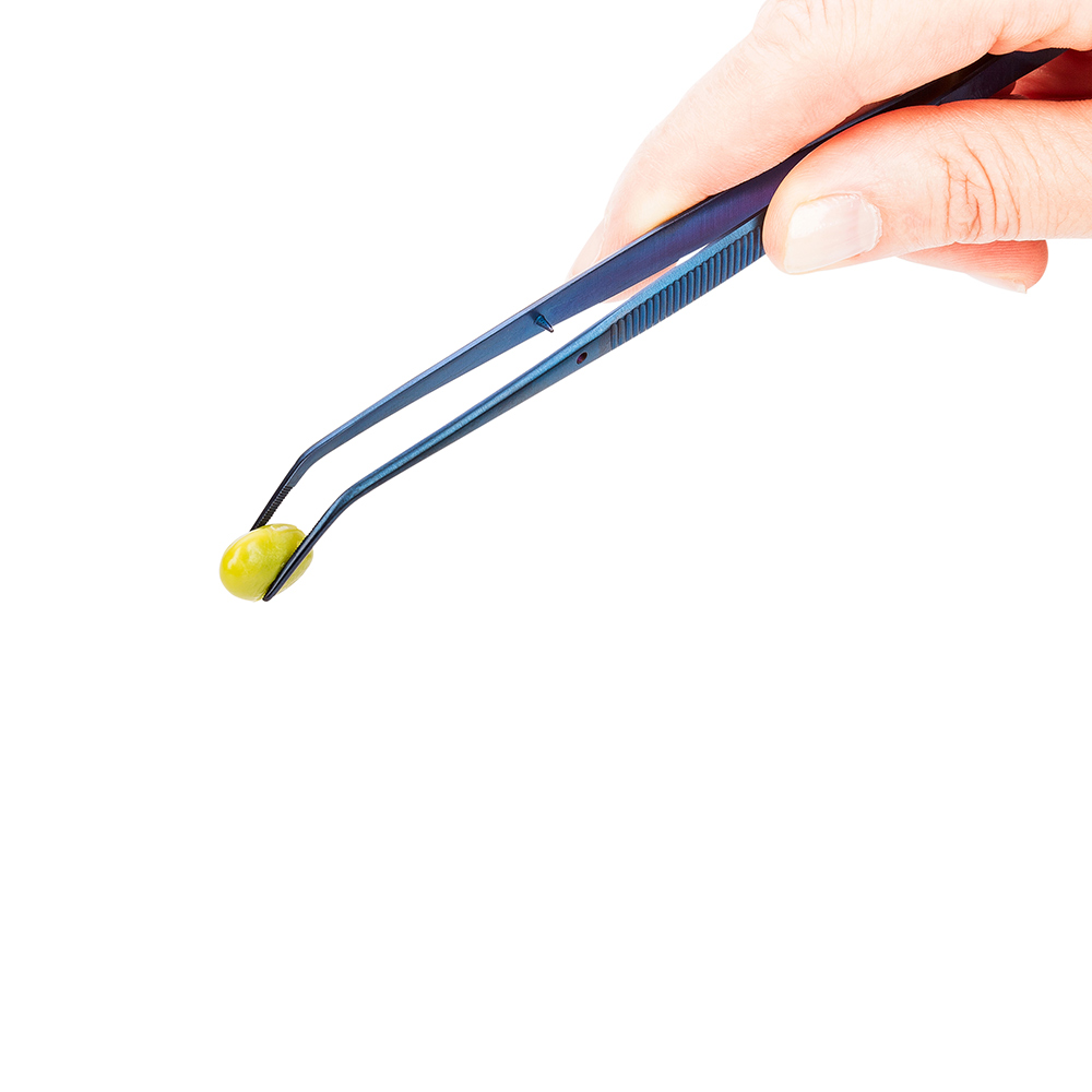 6.3" Slant Nose Tweezers, Food Tweezers, Presentation Tweezers, Food