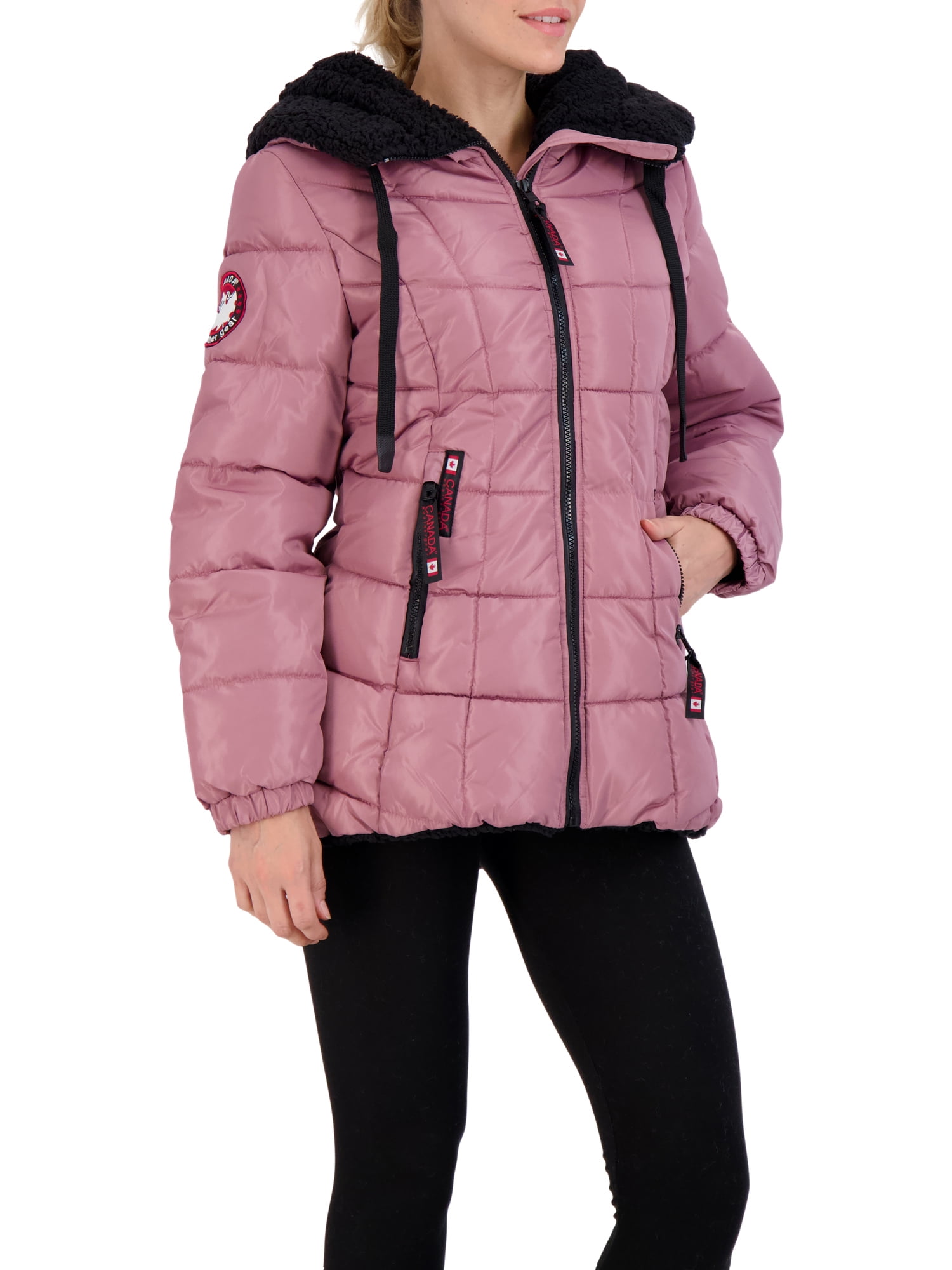 Canada Weather Gear Women's Sherpa Lined Puffer Coat