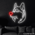 thumbnail image 3 of Glowneon Siberian Husky Neon Sign, Husky Dog Led Sign, Husky Decor, 3 of 4