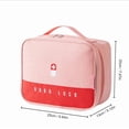 thumbnail image 1 of Kit Médical d'Urgence Multifonctionnel Portable Grande Capacité Étui de Rangement Rose/vert/gris, 1 of 9