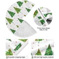 thumbnail image 2 of FMSHPON Snowflake Santa Xmas Tree Xmas Christmas Tree Skirt Stand Mat for Holiday Party Decoration Indoor Outdoor 48 inches, 2 of 6