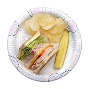Great Value Disposable Paper Plates, 8.5 in, 100 Count