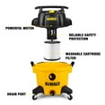 thumbnail image 4 of Aspiradora Shop DEWALT DXV09PA, 34 L, 5 HP, para uso húmedo y seco con ventilador, color amarillo, 4 of 8