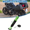 thumbnail image 2 of 1 Juego de soporte para motocicleta, 20,5 cm, 8,07 ", soporte lateral antideslizante, soporte para pie de estacionamiento, aleación de aluminio, verde, 2 of 7