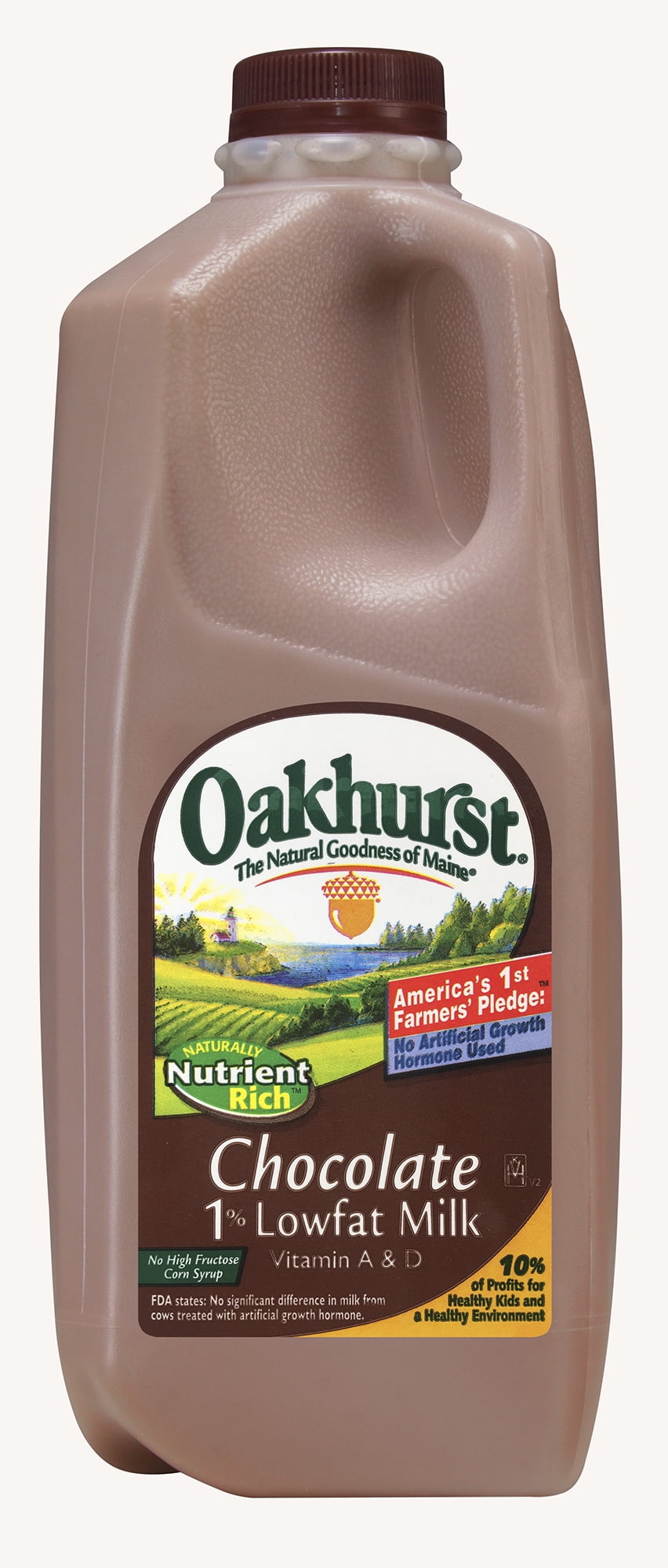 Oakhurst 1% Low-Fat Chocolate Milk, Half Gallon - Walmart.com