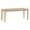 Natural Brown, variant on Linon Patty Rubberwood Bench Handwoven Rope Seat 18" High in Natural Brown