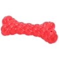 thumbnail image 2 of Squeak Bone Dog Toy Teeth Cleaning Squeaky Interactive Dog Bones for Small Medium Large BreedRed, 2 of 9