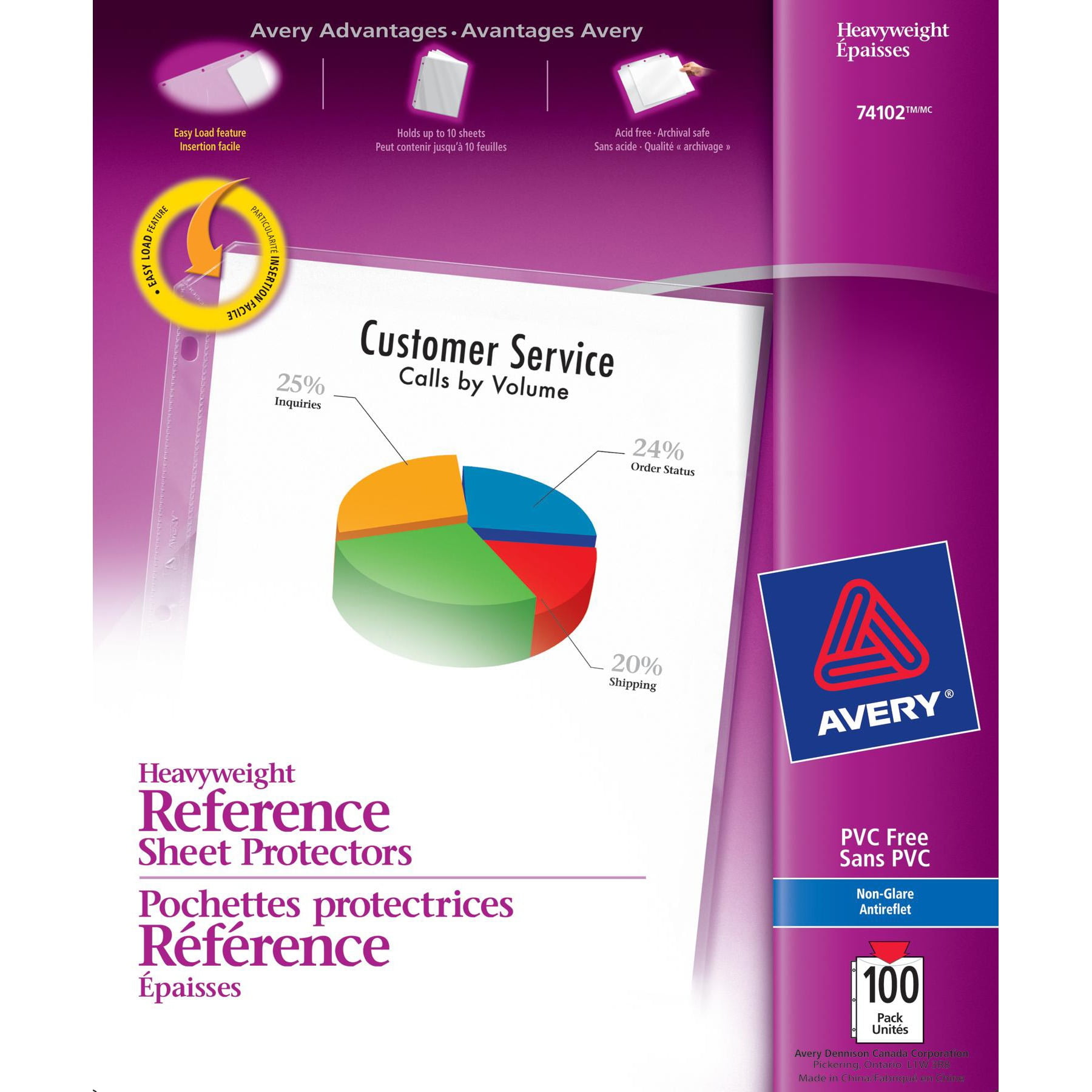 avery top load poly sheet protectors heavy gauge letter nonglare top load sheet protectors