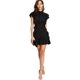 thumbnail image 3 of Vestido de cóctel de manga corta con volante en el bajo para mujer con cuello anudado Adepaton WRMH-221-7, 3 of 6