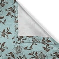 thumbnail image 4 of Ambesonne Floral Valance Pack of 2, Curly Branches of Flowers, 54"X18", Pale Blue Brown, 4 of 5