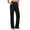 *Black, variant on Women's High Waist Straight Leg Pants with Pockets,Casual Solid Color Pants for Work Black,Women's Plus M