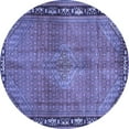 thumbnail image 1 of Ahgly Company Machine Washable Indoor Round Persian Blue Traditional Area Rugs, 7' Round, 1 of 4