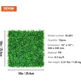thumbnail image 2 of Artificial Boxwood Wall Panels – 24 Pack 20 x 20 in Green Hedge Panels, 1.6 in Thick UV-Resistant Faux Grass Privacy Fence for Indoor and Outdoor Decor, 2 of 11