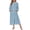 Baby Blue, variant on Women Zipper Robe Fleece Long Sleeves Bathrobe Sleepwear Warm Soft Housecoat with Pockets Zip Up House Dresses