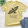thumbnail image 2 of Kids Put The Lotion In The Basket Shirt, Youth Kids Boy Girl T-Shirt, Funny Halloween Horror Movie Graphic Tee, Yellow, Medium, 2 of 4