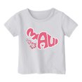 thumbnail image 3 of Hienoo Toddler Girls Graphic T Shirt Short Sleeve Crew Neck Tshirt Casual Loose T-Shirt, 3 of 3