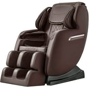 Massage Chair, Zero Gravity, Full Body Shiatsu Massage with Heat Back, Foot Roller, Bluetooth Speaker,Brown