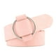 thumbnail image 1 of Guardurnaity Cinturones con hebilla redonda para mujer y niña, cinturón de cuero, vaqueros de ocio más nuevos, salvajes Cinturones rosa, 1 of 6