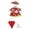 Red, variant on Porch Goose Outfit 5Pcs Christmas Goose Raincoat with Hat & Umbrella Santa Printed Statue Goose Dress‑Up Clothing for 23 Inch Yard Goose Outdoor Porch Courtyard Garden Holiday Decoration Red