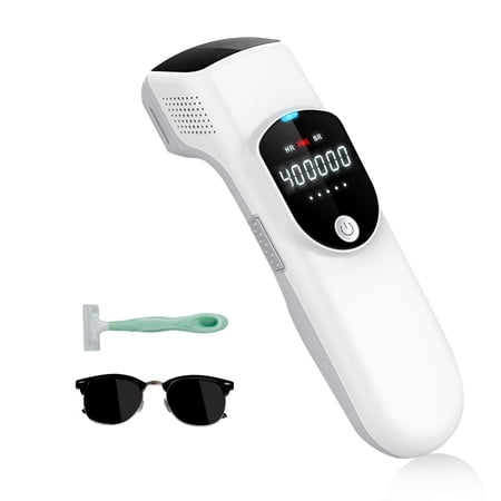 “Happyline” IPL Hair Removal for Women & Men  Laser Hair Removal System 400 000 Flashes Skin Rejuvenation Facial Body Permanent Hair Remover Device with LED Screen