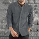 thumbnail image 2 of Playeras Hombre Cuello V Camiseta Gótica Retro Para Hombre Con Cordones Y Cuello En V Y Bolsillo, Camiseta De Manga Corta, Camisetas Sueltas, 2 of 5