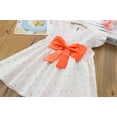 thumbnail image 3 of Toddler Kids Baby Girls Casual Bowknot Polka Print Dress Party Princess Girls Overall Dress Casual Summer Dresses For Girl 2024, 3 of 9