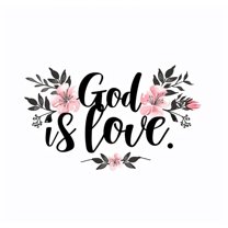 Inspirational Car Decals for Christians, Faith-Based Vinyl Stickers, God Is Love, Religious Auto Accessories, Bible Verse Car Decor, Christian Gifts for Believers, Faith-Inspired Car Stickers