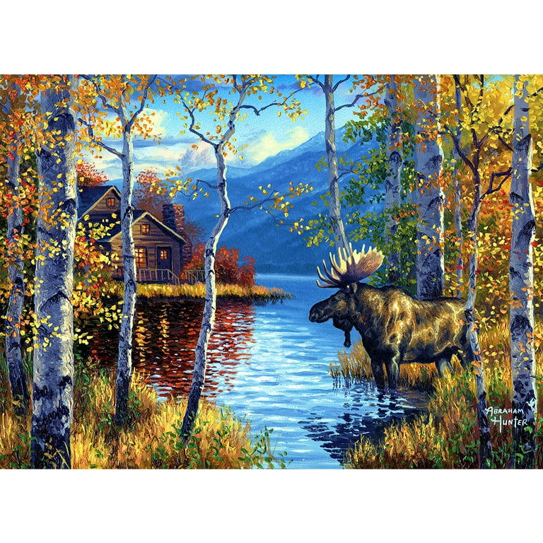 Paint Works Paint by Number Kit 14 inchx20 inch-Village Lake Afternoon