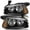 Black Amber, variant on For 2006-2010 Dodge Charger Headlights Black Housing Amber Corner Lamps LH & RH