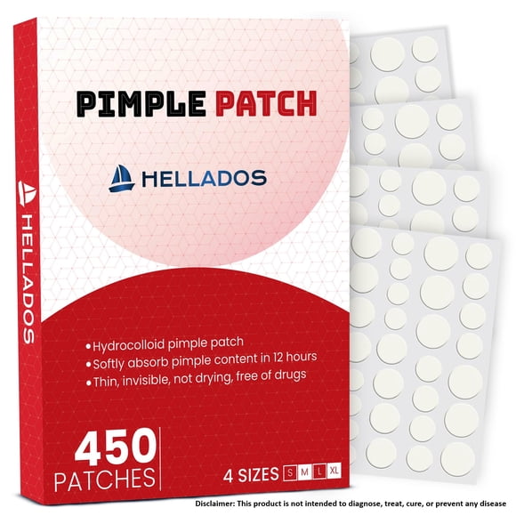 Parches para granos Hellados 450 parches hidrocoloides para acné