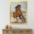 thumbnail image 3 of Designart 'A Brown Horse In The Race' Farmhouse Framed Art Print, 3 of 4
