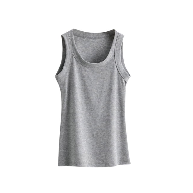 Posijego Summer Womens Ribbed Tank Tops Sleeveless Camisoles Bottom Base Undershirts Women Clothes