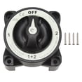 thumbnail image 2 of Battery Power Cut Master Switch, 32V Perfect Electrical Conductivity Marine Battery Switch Waterproof Simple Installation 4 Position  For RV, 2 of 8