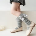thumbnail image 5 of CAIXIA Bow Girls Knee High Socks Cotton School Uniform Dress Long Socks for Girls, 5 of 5