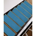 thumbnail image 3 of Blue Non-Slip Stair Treads for Wooden Steps, 15 Pack-8x30in Carpet Stair Mats with Adhesive Backing, Noise-Reducing Step Covers for Indoor Stairs, Easy to Install & Residue-Free, 3 of 7