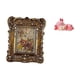 thumbnail image 1 of Marco De Fotos Floral Tallado A Mano De Resina, Linda Estatua De Ciervo Durmiente, Figura De Mesa, Soporte De Pared Antiguo Para Fotos, Para Oficina, Dormitorio, Decoración Del Hogar, Regalo, 1 of 8