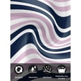 thumbnail image 7 of Navy Blue Pink Striped Cloth Napkins Set of 4 Reusable Dinner Napkins, Gradient Horizontal Lines Cocktail Napkin Washable Table Napkins for Wedding/Holiday Party/Baby Shower 20"x20", 7 of 7