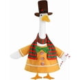 thumbnail image 3 of Aurorax Christmas Porch Goose Outfits 23" Holiday,Goose Clothes for Cement Goose Porch Goose 17/19 inch,Xmas Porch Goose Accessories for Garden Outdoor Lawn, 3 of 6