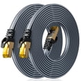 thumbnail image 1 of Cable Ethernet ARISKEEN Cat 8, 10 pies, 2 unidades, 40 Gbps, 2000 Mhz, gris, 1 of 7