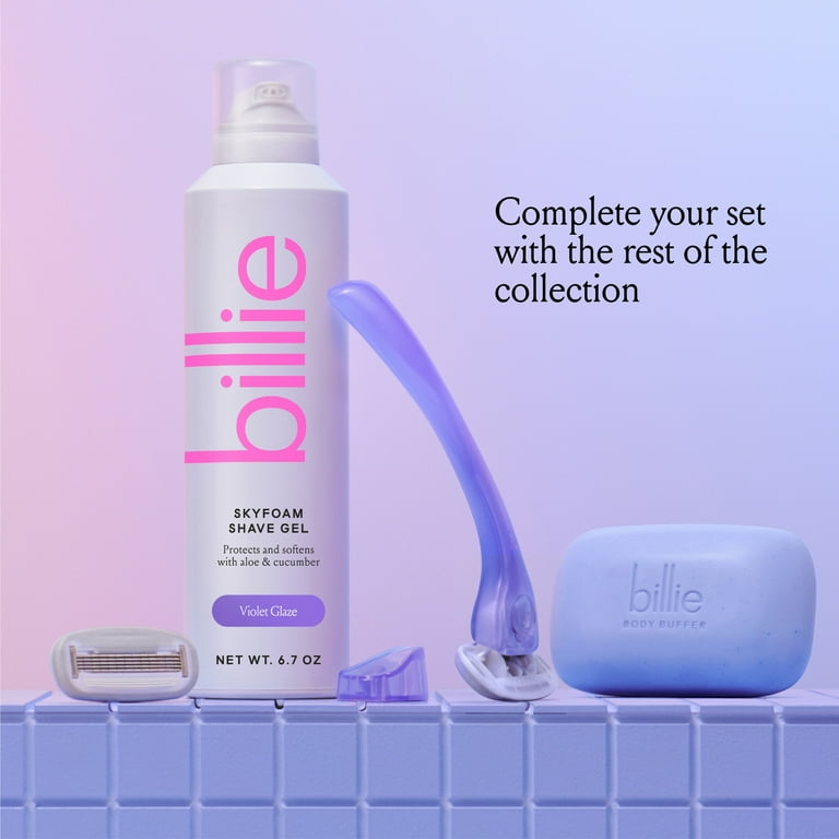 Billie SkyFoam Womens Shave Gel, Violet Glaze Scent, 6.7 fl oz