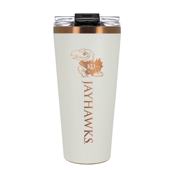 Kansas Jayhawks 30oz. Big Slim Stainless Steel Tumbler Cream & Copper Edition