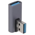 thumbnail image 2 of HLONK Right Angle 90 Degree 10Gbps USB 3.0 Male to Female USB Converter Adapter, 2 of 7