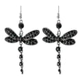 thumbnail image 2 of DPTALR Vintage Tassel Earrings Full Diamond Multicolor Insect Earring Jewelry Gift, 2 of 2