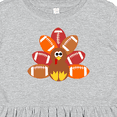 thumbnail image 4 of Inktastic Thanksgiving Cute Football Turkey Girls Toddler Dress, 4 of 5