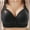 Black, variant on Women's Plus Size Wireless Bra Full Coverage Side Support Lift Everyday Bra