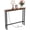 39.37" Rustic Brown, variant on ROVSUN 39 Inch Console Table with Power Outlet, Narrow Sofa Table for Entryway, Rustic Brown